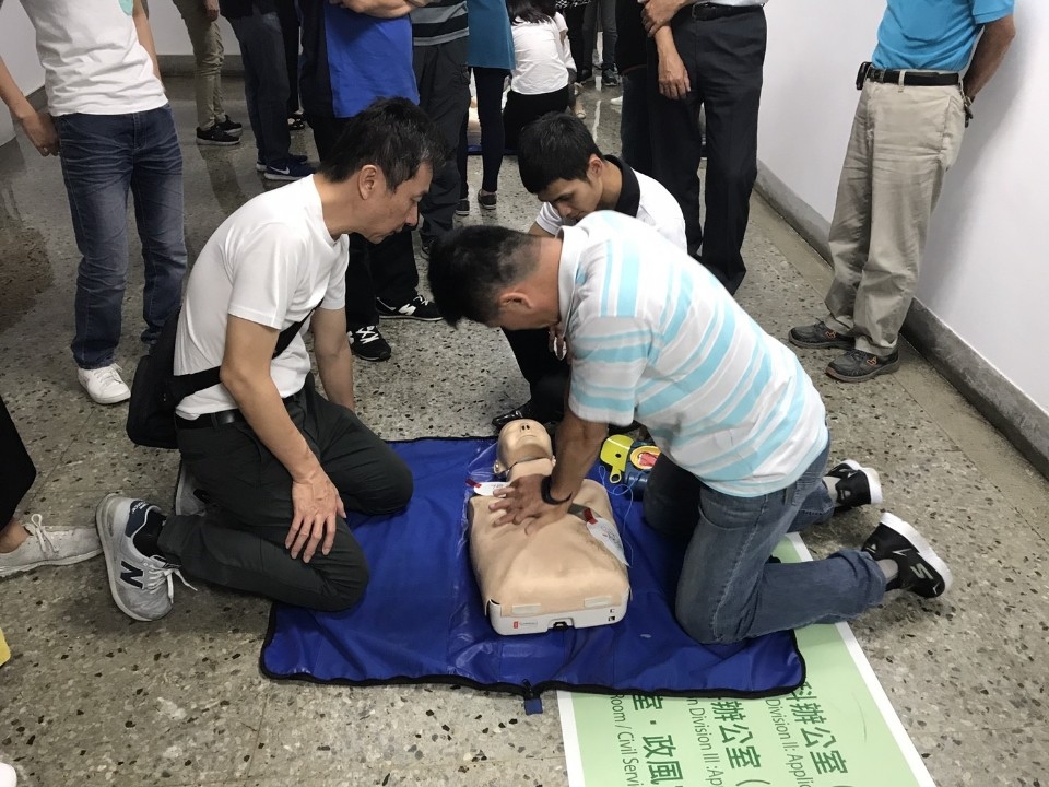 中市行政區全數設置AED　建構完整急救網。(記者高秋敏翻攝)